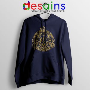 Houses of Hogwarts Lion Navy Hoodie Gryffindor