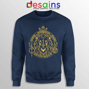 Houses of Hogwarts Lion Navy Sweatshirt Gryffindor