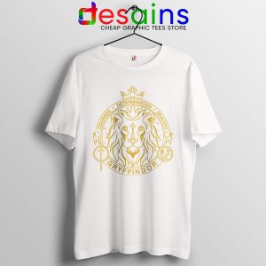 Houses of Hogwarts Lion White Tshirt Gryffindor