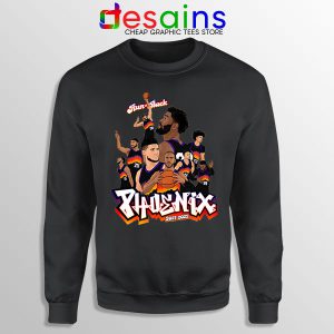 Phoenix Suns Roster Art Black Sweatshirt New Season