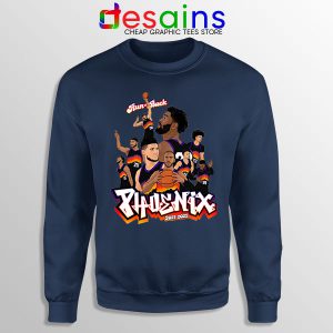 Phoenix Suns Roster Art Navy Sweatshirt New Season