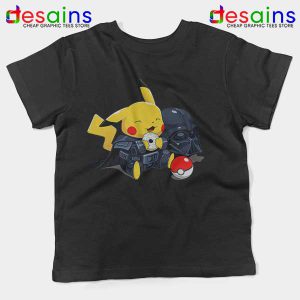 Pikachu Costume Darth Vader Black Kids Tee Star Wars