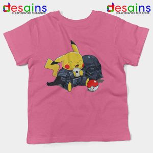 Pikachu Costume Darth Vader Pink Kids Tee Star Wars