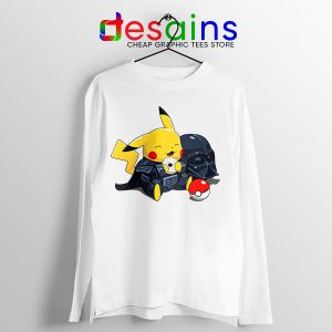 Pikachu Costume Darth Vader White Long Sleeve Tee Star Wars