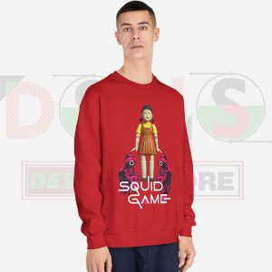 Red Light Green Light Doll Sweatshirt Red