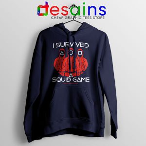 Squid Game Survivor Navy Hoodie Childrens Games