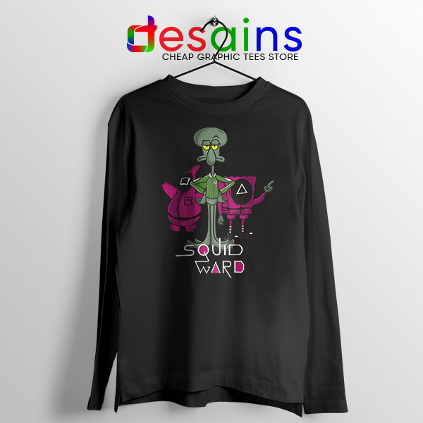 Squidward Squid Game Red Long Sleeve Tee Funny