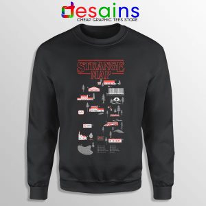 Stranger Things 4 Map Sweatshirt Hawkins Merch