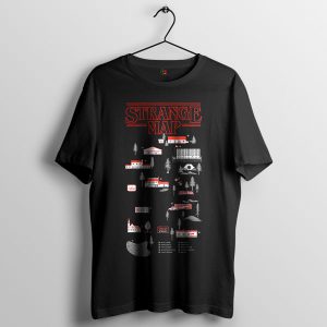 Stranger Things 4 Map Tshirt Hawkins Merch