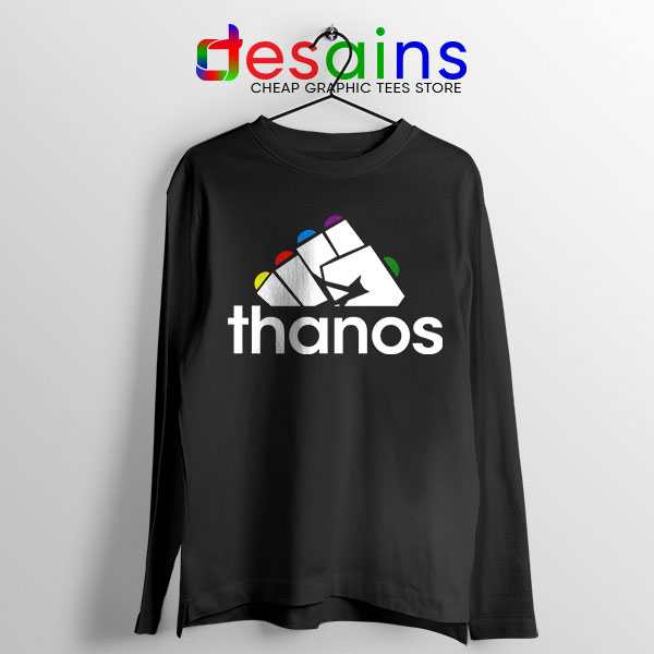 Thanos Infinity Gauntlet Adidas Long Sleeve Tee Logo