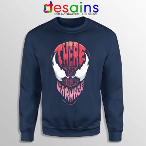 There is Only Carnage Navy Sweatshirt Symbiote Comics