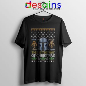 Buy Mando Ugly Christmas Black Tshirt Star Wars 2