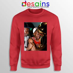 Buy Michael Jordan Champion Cry Red Sweatshirt NBA 3