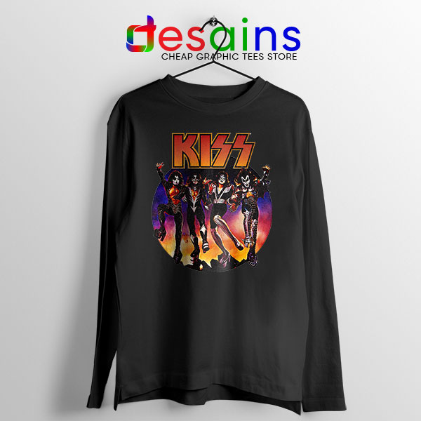 Kiss The Rock band Vintage Long Sleeve Tee Music 1