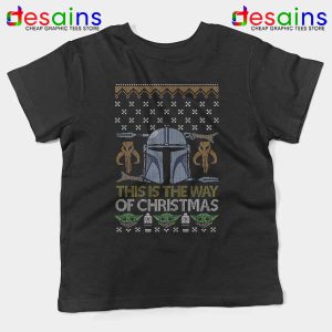 Mando Ugly Christmas Kids Tee Star Wars 6