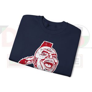Vintage Chief Noc-A-Homa Sweatshirt - Navy Folded