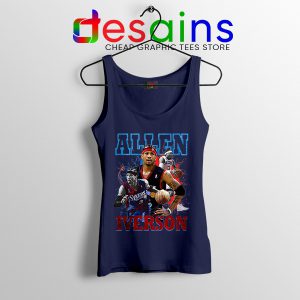Allen Iverson Rookie AI Navy Tank Top 76ers Roster