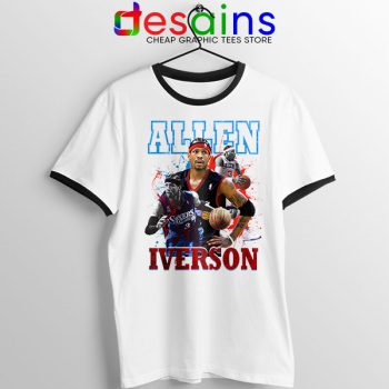 Allen Iverson Rookie AI Ringer Tee 76ers Roster