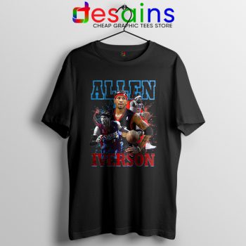 Allen Iverson Rookie AI Tshirt 76ers Roster