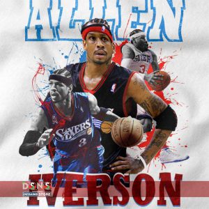 NBA 76ers retro fan sweatshirt – Allen Iverson tribute