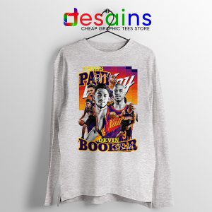 Chris Paul Devin Booker Suns Sport Grey Long Sleeve Tee Phoenix NBA