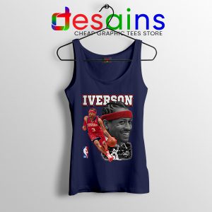 NBA Allen Iverson Today Navy Tank Top The Answer