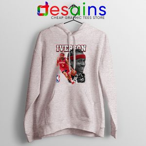 NBA Allen Iverson Today SPort Grey Hoodie The Answer
