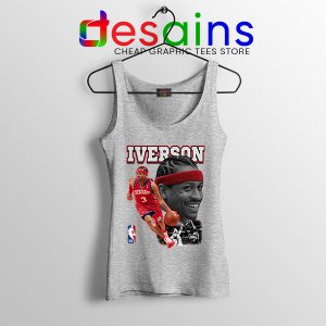 NBA Allen Iverson Today SPort Grey Tank Top The Answer