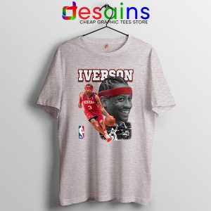 NBA Allen Iverson Today Sport Grey Tshirt The Answer