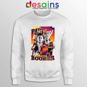 Chris Paul Devin Booker Suns White Sweatshirt Phoenix NBA