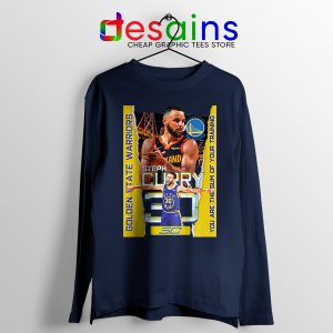 Stephen Curry Team Name Navy Long Sleeve Tee Golden State