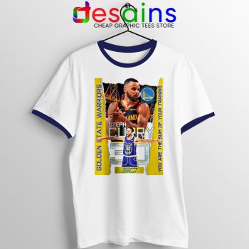 Stephen Curry Team Name Navy Ringer Tee Golden State Warriors