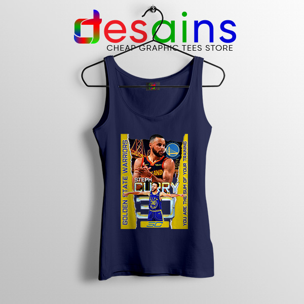 Stephen Curry Team Name Navy Tank Top NBA Golden State
