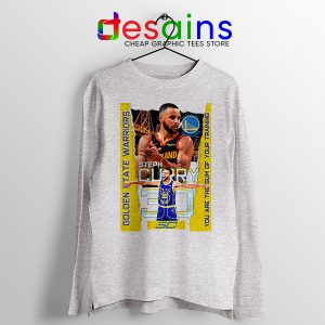 Stephen Curry Team Name Sport grey Long Sleeve Tee Golden State