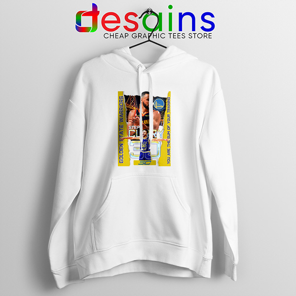 Stephen Curry Team Name White Hoodie NBA Merch Golden State