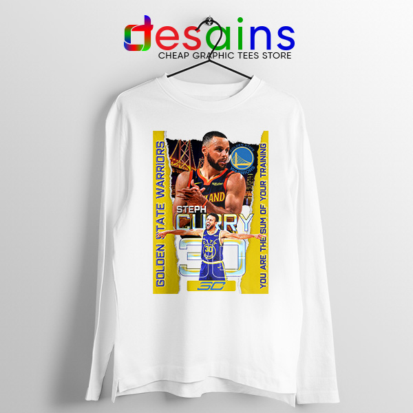 Stephen Curry Team Name White Long Sleeve Tee Golden State