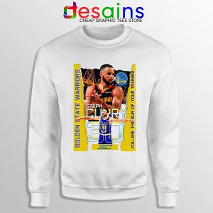 Stephen Curry Team Name White Sweatshirt NBA Golden State