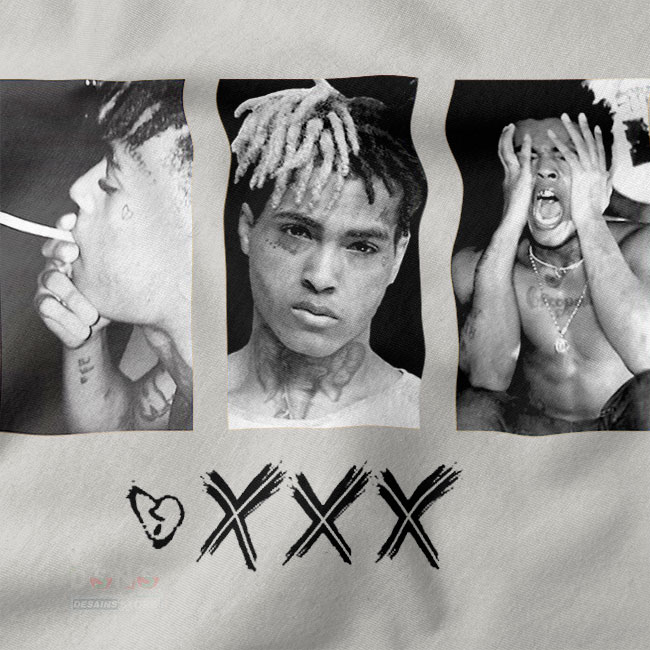 XXXTentacion Triple Portrait Tribute Hoodie