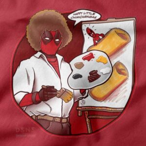 Deadpool painting chimichangas parody art T-shirt