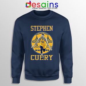 Stephen Curry Championships Navy Sweatshirt NBA Warriors