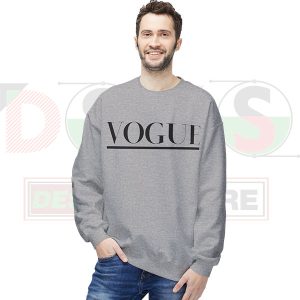 Vogue Style Logo SPort Grey Sweatshirt