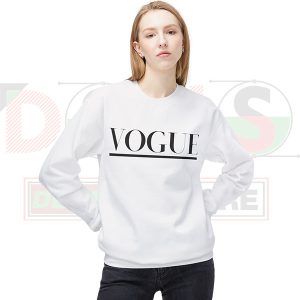 Vogue Style Sweatshirt - Trendy Logo Design