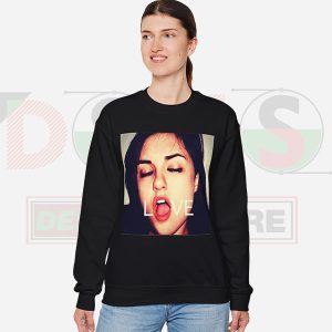 Sasha Gray Love Meme Sweatshirt - Womens Black Sweater