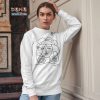 Sweatshirt Picasso Woman with Curls Sketch Art