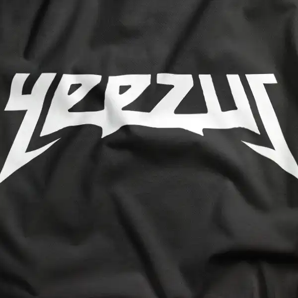 Yeezus Jagged Typography Rap Concert Merch Apparel