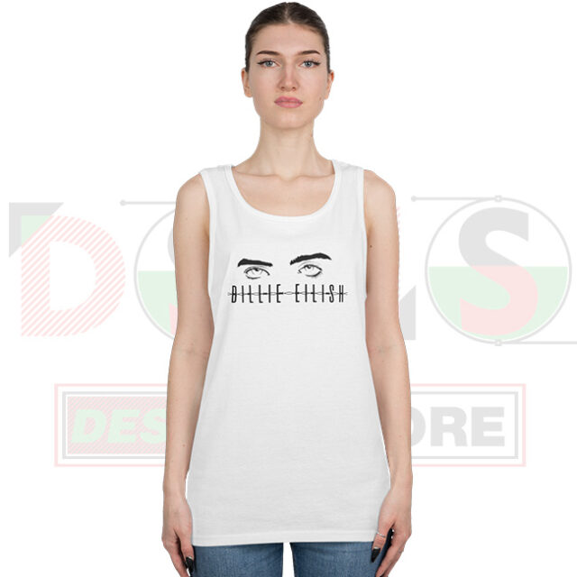 Billie Eilish Eyes Close Up Tank Top – Ocean Eyes Tribute