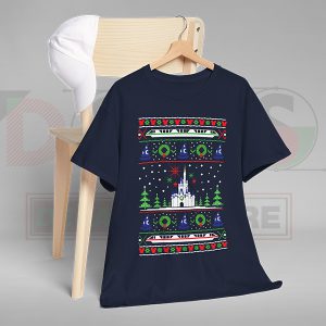 Fairy Tale Castle Sofia the First Christmas T-shirt Navy