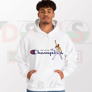 Freddie Sing It Loud Champion Style Hoodie - White Mens