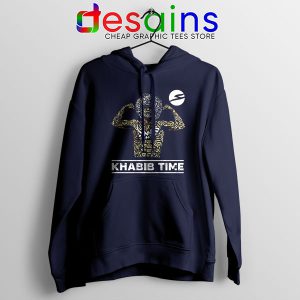 Hoodie Navy Khabib Time Next fight UFC Merch