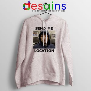 Hoodie Sport Grey Khabib UFC Send Me Location Meme Funny